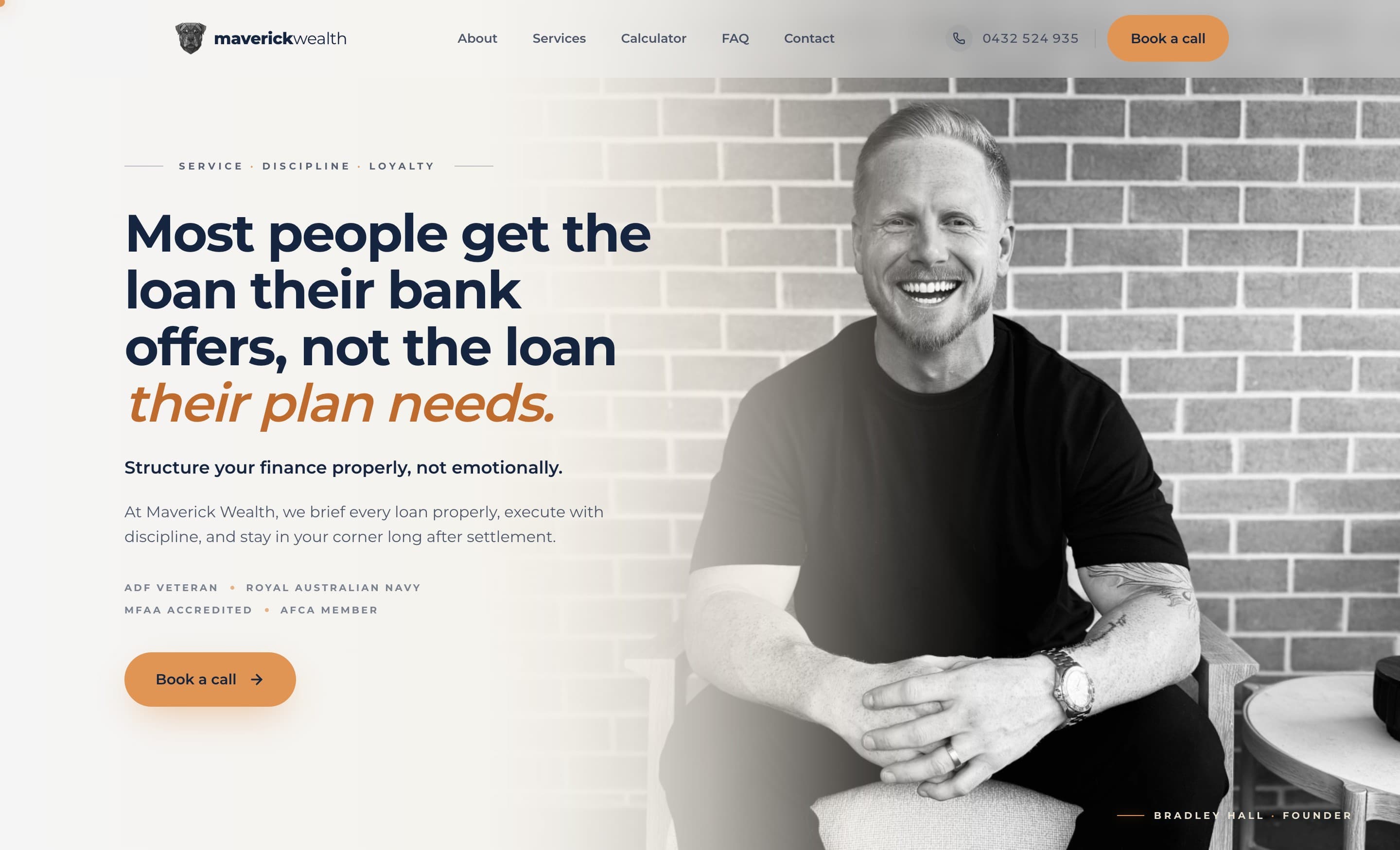 Maverick Wealth homepage